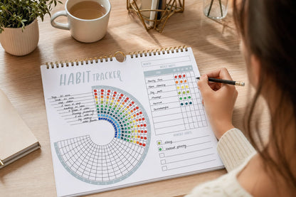 The 365° Life Planner - Rainbow Habit Tracker Journal