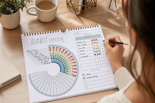 The 365° Life planner - Rainbow Habit Tracker Journal