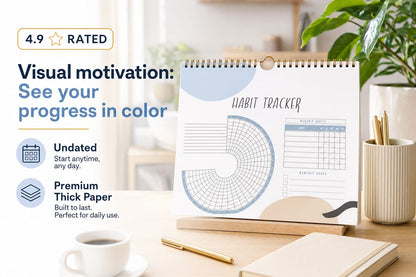 The 365° Life Planner - Rainbow Habit Tracker Journal