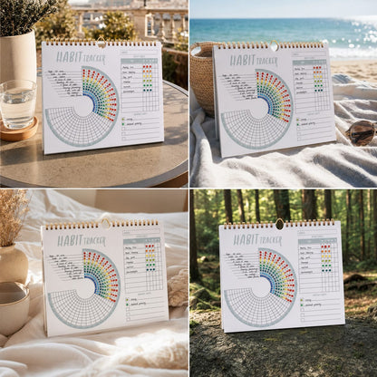 The 365° Life Planner - Rainbow Habit Tracker Journal